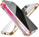 iPhone 14 Pro Max Double Sided Metal Tempered Glass Case