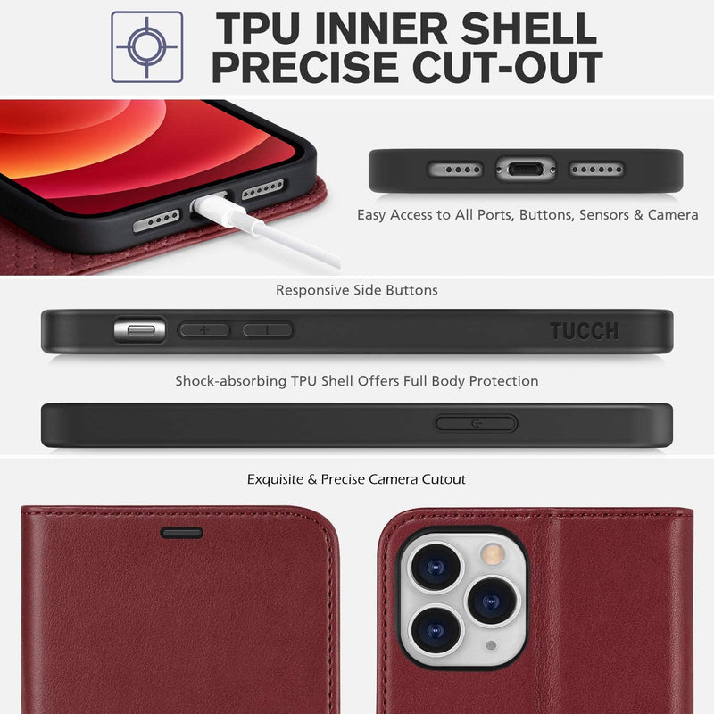 iPhone 12 Pro Max Magnetic Shockproof Leather Flip Case - Gorilla Cases