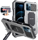 iPhone 12 Pro Max Metal Camera Lens Cover Kickstand Case