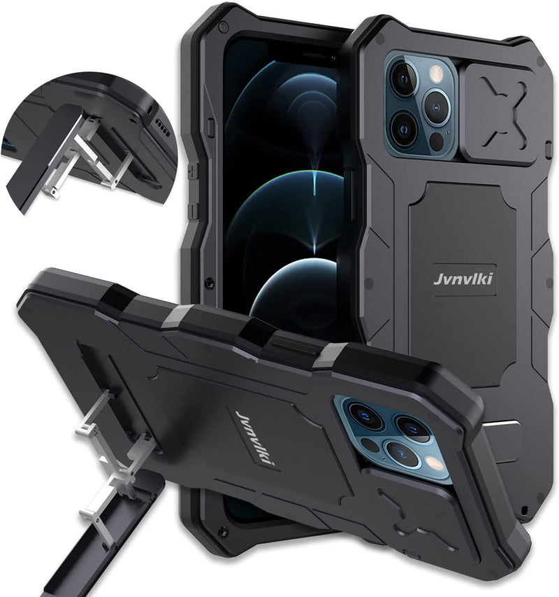 iPhone 12 Pro Max Metal Camera Lens Cover Kickstand Case - Gorilla Cases