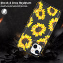 iPhone 13 Case Flip Folio Leather Wallet Case Cover with Fashion Flower Designs