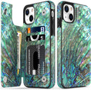 iPhone 13 Case Flip Folio Leather Wallet Case Cover with Fashion Flower Designs