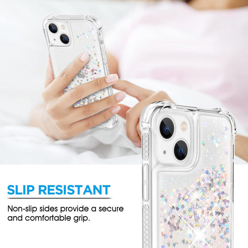 iPhone 13 Case Glitter Star Flow Liquid - Gorilla Cases