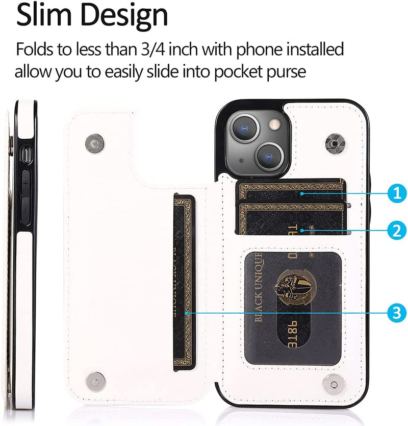 iPhone 13 Flip Leather Wallet Case - Gorilla Cases