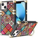 iPhone 13 Leopard Kickstand Ring Case for Women