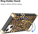 iPhone 13 Leopard Kickstand Ring Case for Women