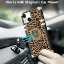 iPhone 13 Leopard Kickstand Ring Case for Women