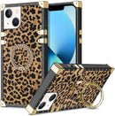 iPhone 13 Leopard Kickstand Ring Case for Women