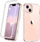 iPhone 13 Marble Pattern 3 in 1 Heavy Duty Shockproof Full Body Case