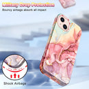 iPhone 13 Marble Pattern 3 in 1 Heavy Duty Shockproof Full Body Case