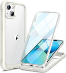 iPhone 13 Mini case 5.4 inch, Upgrade Full - Body Glass Clear Case - Black