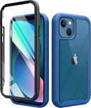 iPhone 13 Mini Case Screen Protector Full - Body Rugged Clear Case