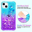 iPhone 13 Mini Glitter Bling Sparkle Floating Quicksand Soft TPU Protective Women Girls Phone Case