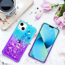 iPhone 13 Mini Glitter Bling Sparkle Floating Quicksand Soft TPU Protective Women Girls Phone Case