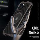 iPhone 13 Mini Shockproof Bumper Armor Aluminum Carbon Fiber Case