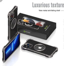 iPhone 13 Mini Shockproof Bumper Armor Aluminum Carbon Fiber Case