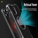 iPhone 13 Mini Shockproof Bumper Armor Aluminum Carbon Fiber Case