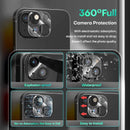 iPhone 13 Mini Tempered Glass Screen Protector with (3 Pack Camera Lens Protector)