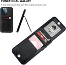 iPhone 13 Pro Case Wallet Credit Card Holder, Premium Leather Magnetic 6.1 inch Black