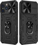 iPhone 13 Pro Kickstand Case Slide Lens Cover Mount Cover Case - Green