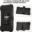 iPhone 13 Pro Max Belt - Clip Kickstand Holster Full Body Rugged Case
