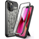 iPhone 13 Pro Max Case Full - Body Rugged Holster Kickstand Case