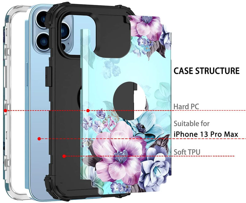 iPhone 13 Pro Max Flower Case For Women | Heavy Duty Case - Gorilla Cases