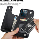 iPhone 13 Pro Max Leather Wallet Card Holder Case