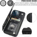 iPhone 13 Pro Max Leather Wallet Card Holder Case
