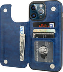 iPhone 13 Pro Max Leather Wallet Card Holder Case
