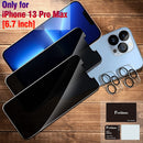 iPhone 13 Pro Max Privacy Screen Protector - 2 Pack Tempered Glass with 2 Pack Camera Lens Protector