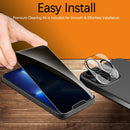 iPhone 13 Pro Max Privacy Screen Protector - 2 Pack Tempered Glass with 2 Pack Camera Lens Protector