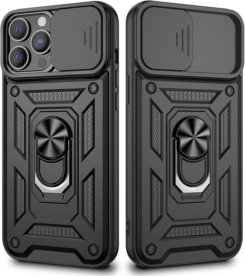 iPhone 13 Pro Max Ring Case with Slide Camera Cover & Kickstand - Gorilla Cases