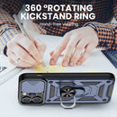 iPhone 13 Pro Max Ring Case with Slide Camera Cover & Kickstand