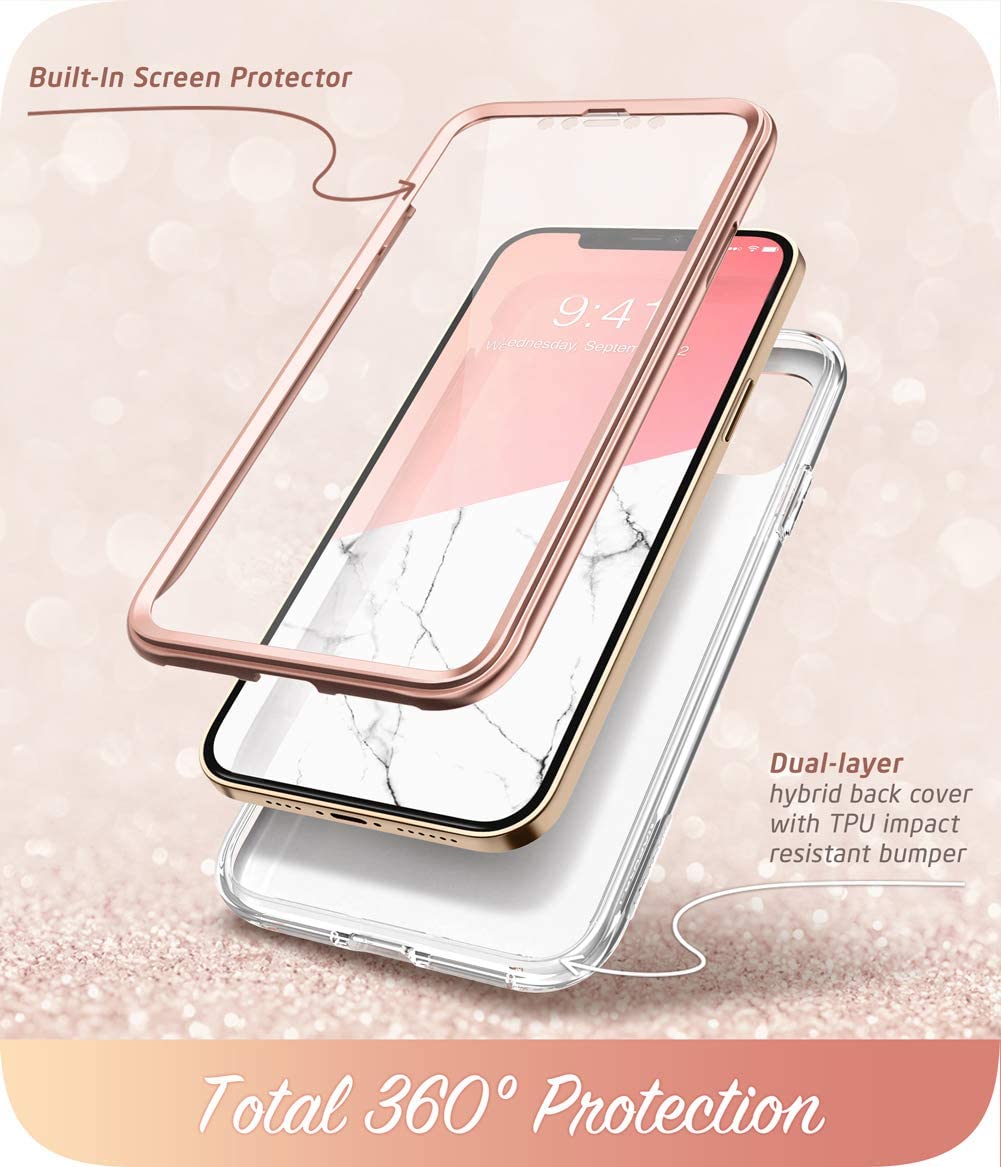 Iphone 13 Pro Max Slim Full Body Marble Stylish Protective Case 1934