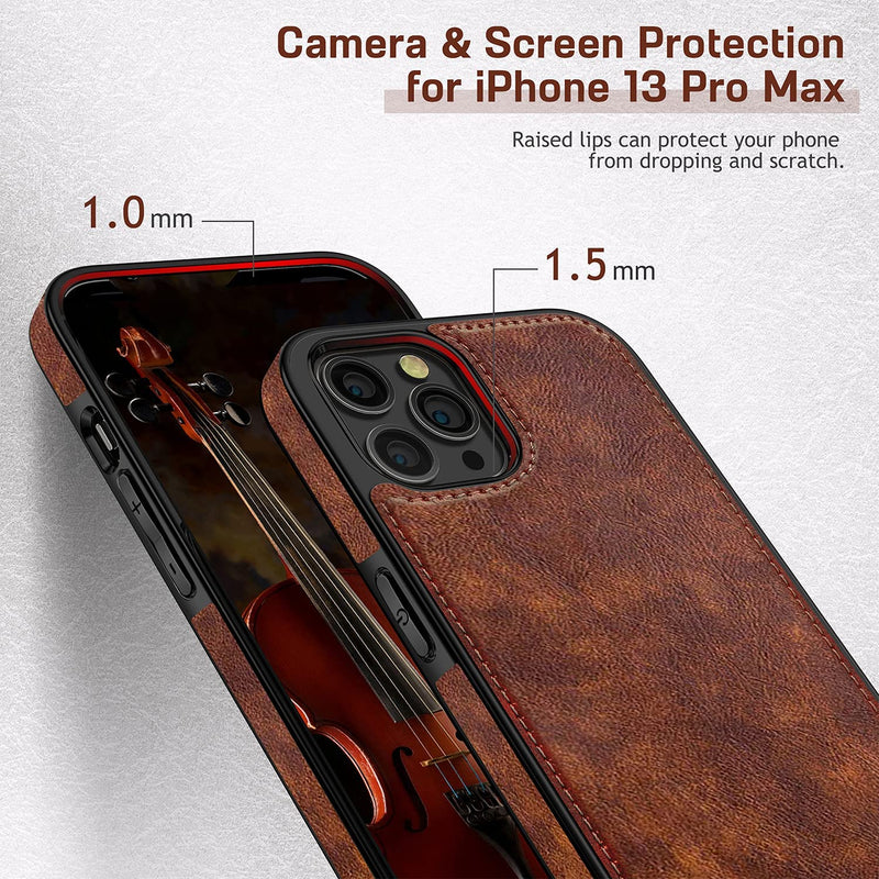 iPhone 13 Pro Max Slim Luxury Leather Case - Gorilla Cases