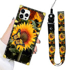 iPhone 13 Pro Max Women's Gold Glitter Case with Strap