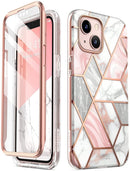 iPhone 13 Slim Full - Body Stylish Protective Marble Case