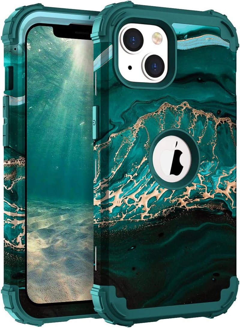 iPhone 14 6.1 inch case, Heavy Duty 3 Layer Full Body Shockproof Protective Hybrid Rubber Case - Gorilla Cases