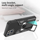 iPhone 14 Case 6.1'' Slim Non - Slip iPhone 14 Case 6.1'' Invisible Metal Kickstand, Black