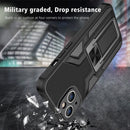 iPhone 14 Case 6.1'' Slim Non - Slip iPhone 14 Case 6.1'' Invisible Metal Kickstand, Black