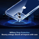 iPhone 14 Case Hard PC Back & Flexible Bumper Shockproof Phone Case