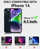 iPhone 14 Case, Heavy Duty Full Body Shockproof Slim Phone Case Cover 6.1''