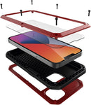 iPhone 14 Case, Marrkey 360 Full Body Protective Cover 14 6.1 Inch - Red