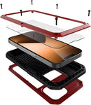 iPhone 14 Case, Marrkey 360 Full Body Protective Cover 14 6.1 Inch - Red