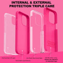 iPhone 14 Case, Premium Silicone Shockproof Slim Phone Case Hot Pink