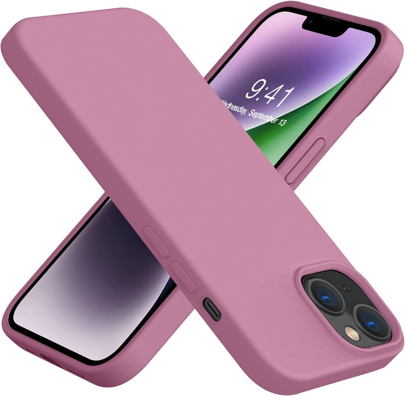 iPhone 14 Case, Premium Silicone Shockproof Slim Phone Case Hot Pink - Gorilla Cases