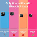 iPhone 14 Case, Premium Silicone Shockproof Slim Phone Case Hot Pink