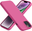 iPhone 14 Case, Premium Silicone Shockproof Slim Phone Case Hot Pink - Gorilla Cases