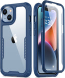 iPhone 14 Case Screen Protector, Pass Protective Phone Case 14 6.1" Red